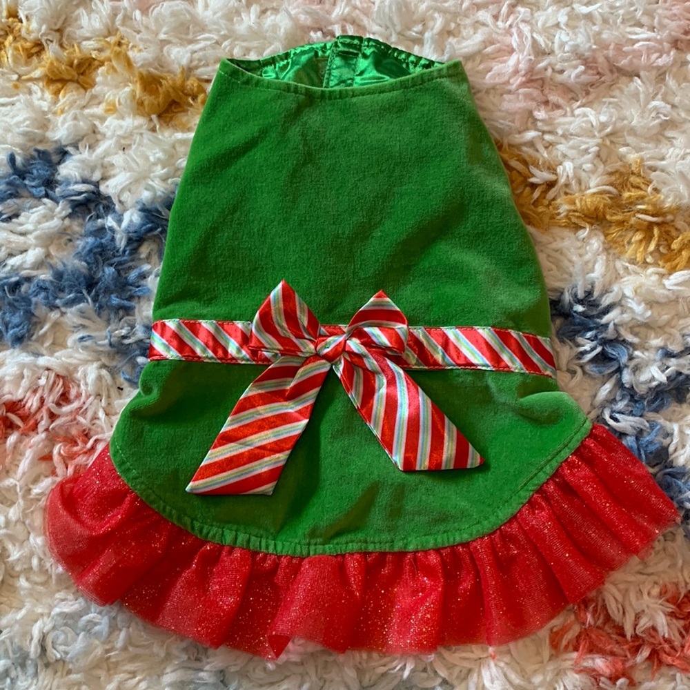 Pet Dog Holiday Christmas Dress Size Medium